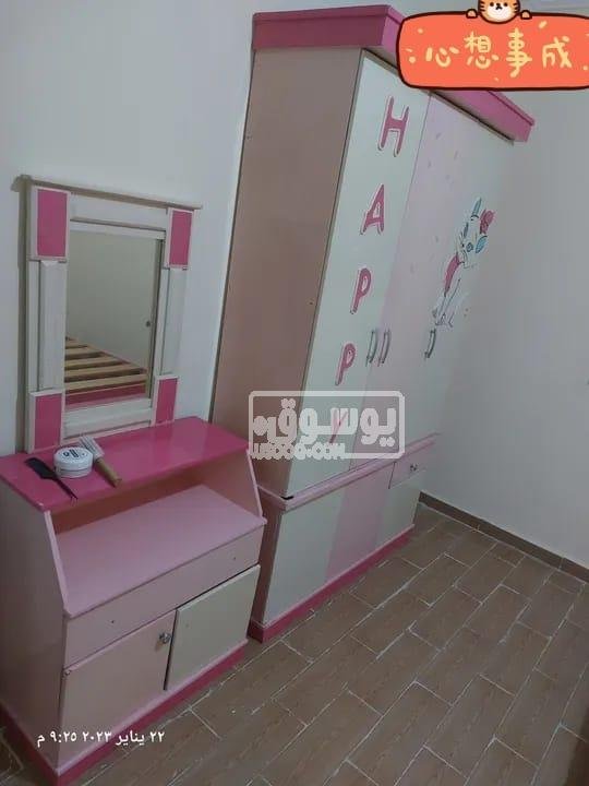 اوضة نوم اطفال بناتى كاملة بحالة ممتازة للبيع فى القاهرة