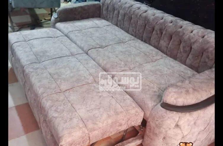 ركنة سرير عمولة خشب زان ضمان سنة للبيع فى القاهرة