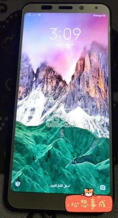 موبايل للبيع Redmi 5 Plus مستعمل بحالة ممتازة معاه العلبة