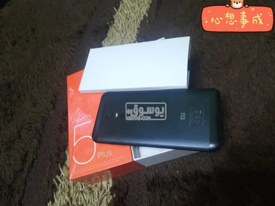موبايل للبيع Redmi 5 Plus مستعمل بحالة ممتازة معاه العلبة