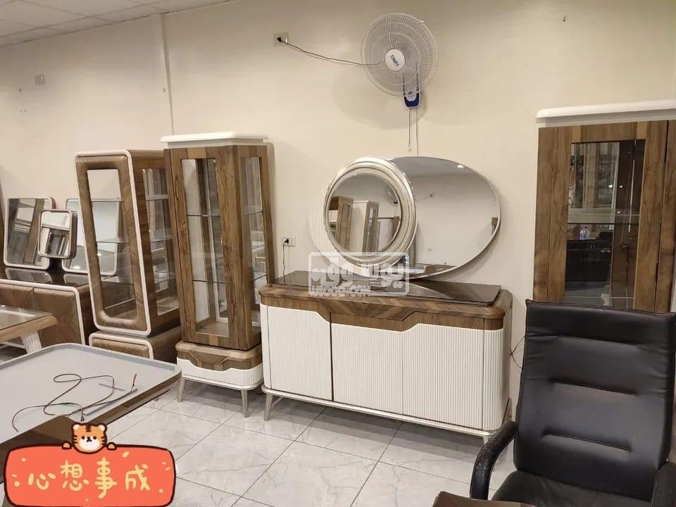 تشكيلة غرف سفرة كاملة دمياطى خشب زان فى القاهرة