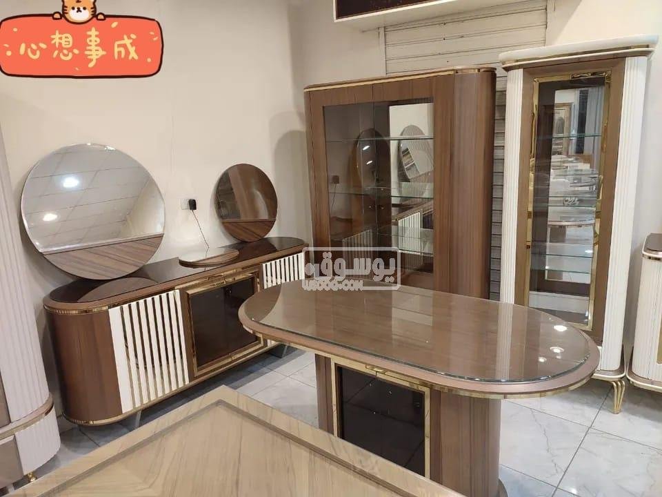 تشكيلة غرف سفرة كاملة دمياطى خشب زان فى القاهرة