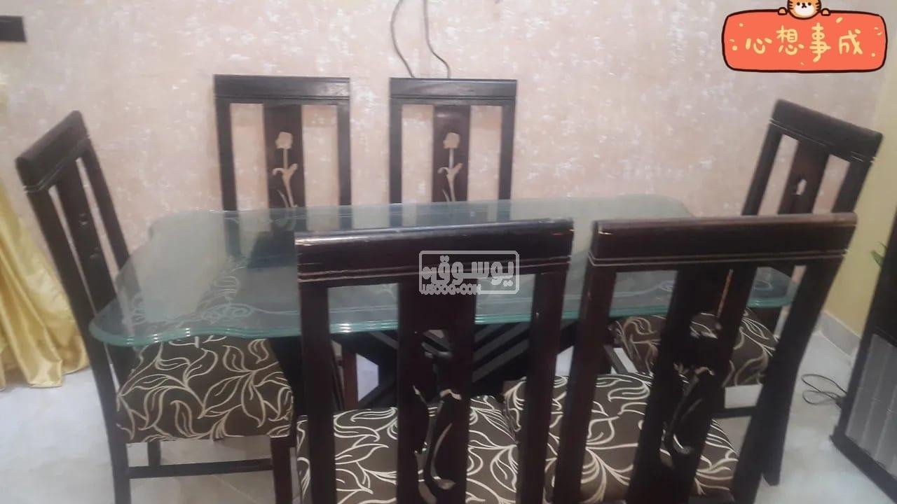 سفرة مستعملة بقرص زجاج للبيع فى القاهرة