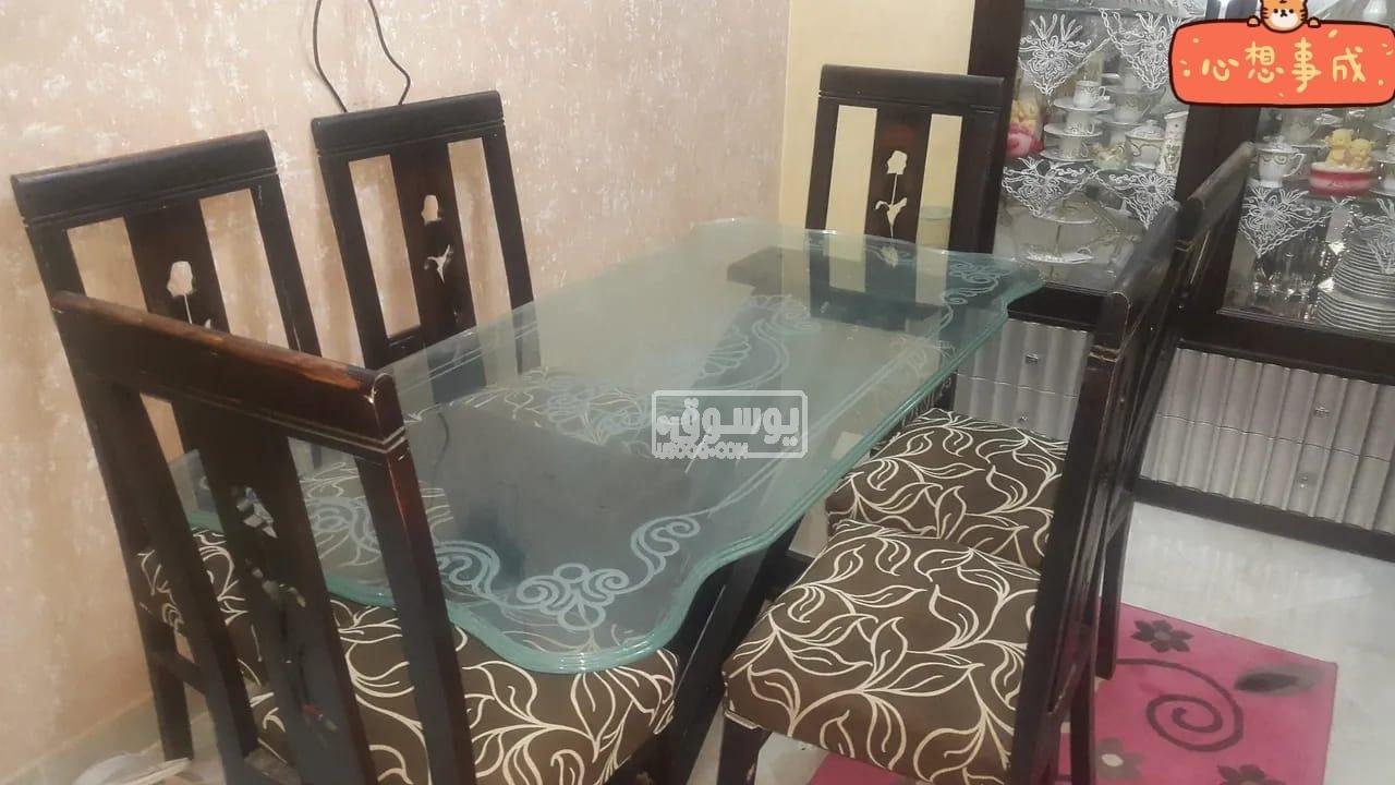 سفرة مستعملة بقرص زجاج للبيع فى القاهرة