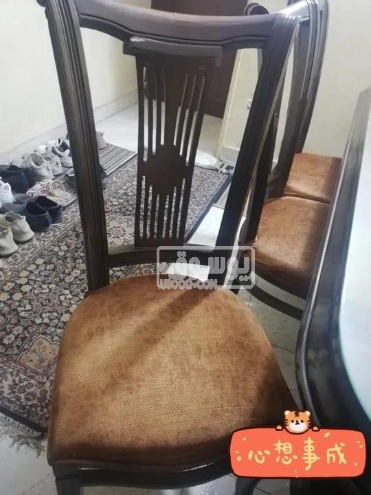 سفرة ونيش وبوفية للبيع بحالة ممتازة خشب زان فى القاهرة