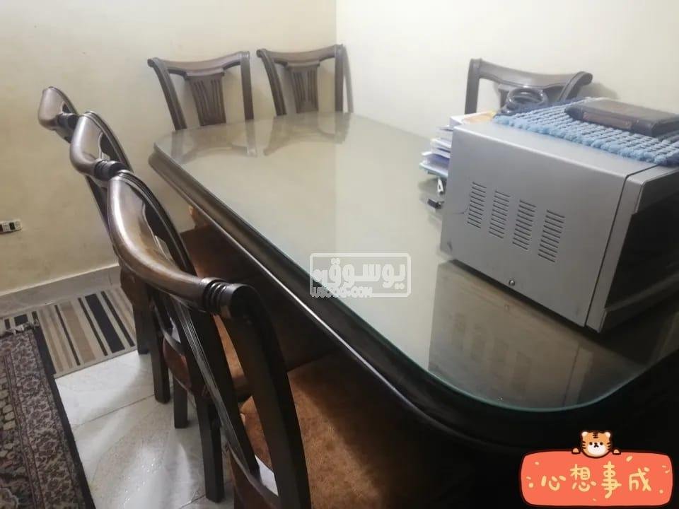 سفرة ونيش وبوفية للبيع بحالة ممتازة خشب زان فى القاهرة