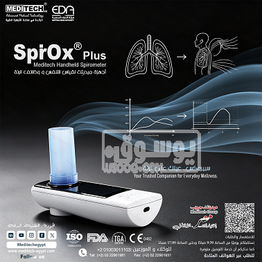 مقياس وظائف التنفس اليدوي Meditech SpiroX Plus