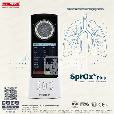 مقياس وظائف التنفس اليدوي Meditech SpiroX Plus